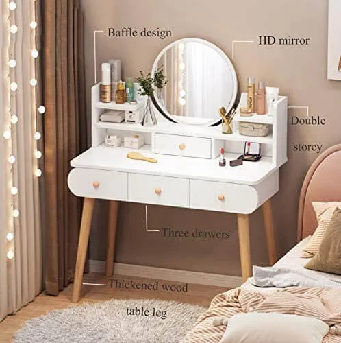 Dressing Table With Mirror