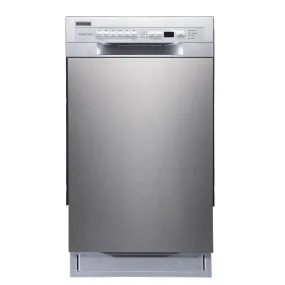 Edgestar BIDW1802SS 18" Wide 8 Place Setting Energy Star Certified Built-In Front Control Dishwasher in Stainless Steel