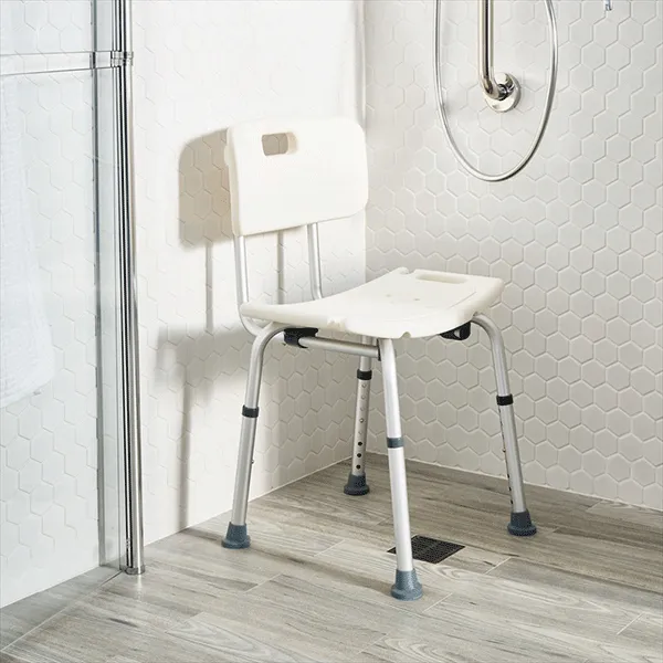 Evekare Freestanding Bath/Shower Chair with Backrest