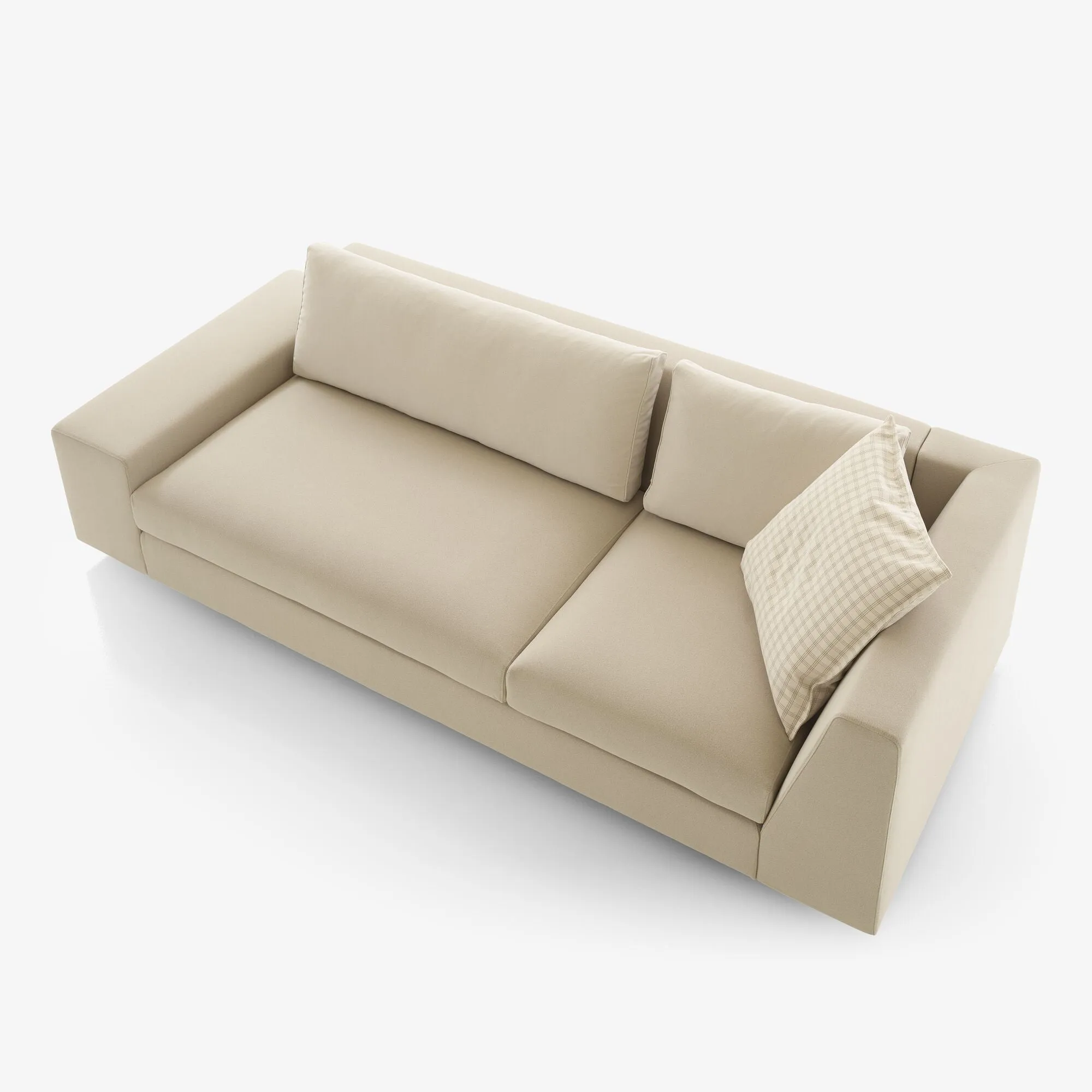 Exclusif Large Asymmetrical Settee Complete Item Upholstery Sofa