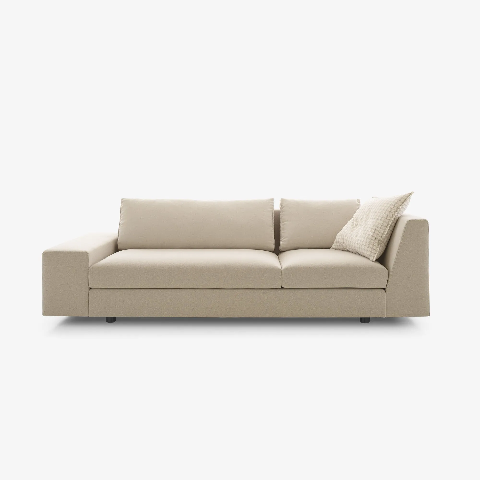 Exclusif Large Asymmetrical Settee Complete Item Upholstery Sofa