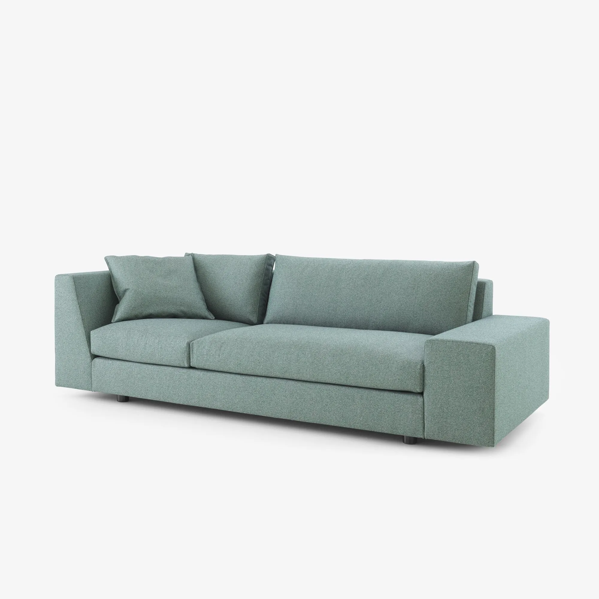 Exclusif Large Asymmetrical Settee Complete Item Upholstery Sofa