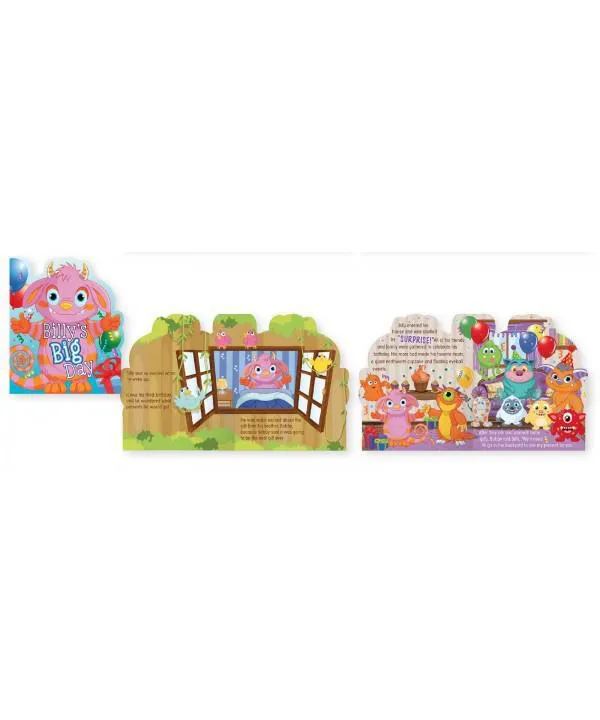 Fantasy Baby & Toddlers Board Story Books - Bills Big Day, Davy The Dragon Who Was Afraid, The Purple Unicorn