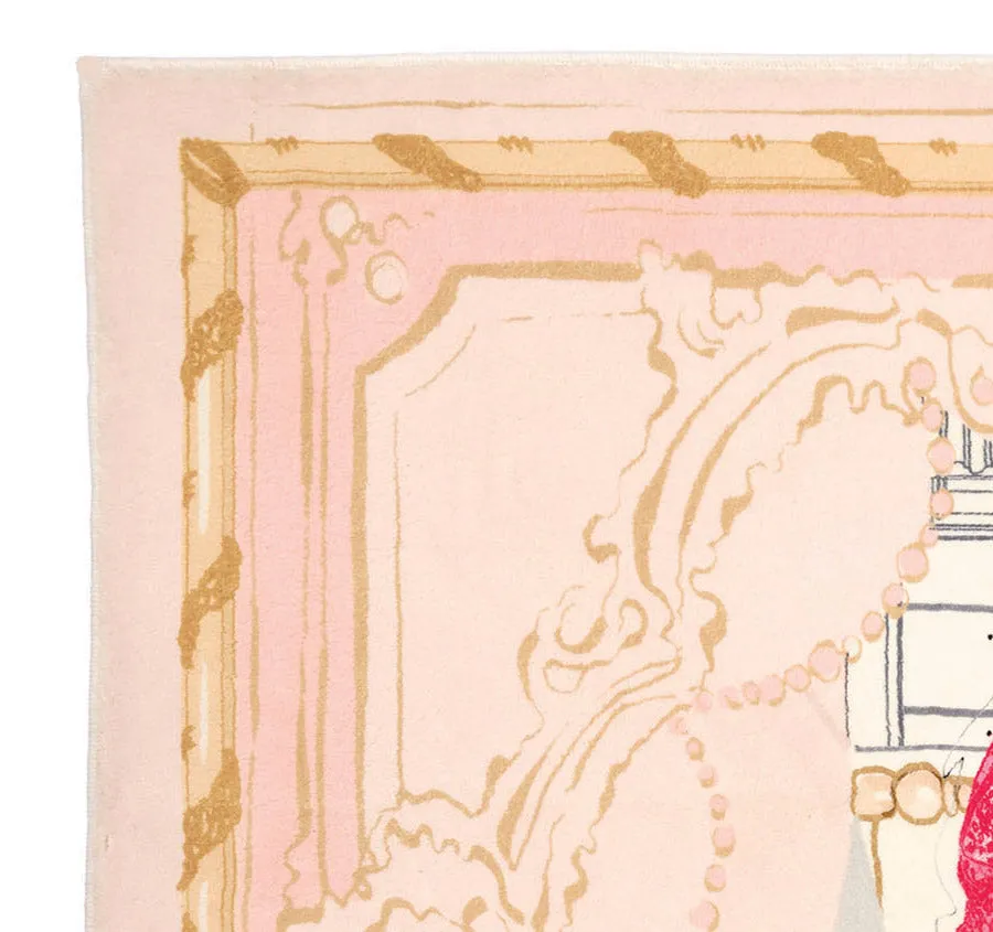 Fashion Claris 105x150cm Floor Rug Blush