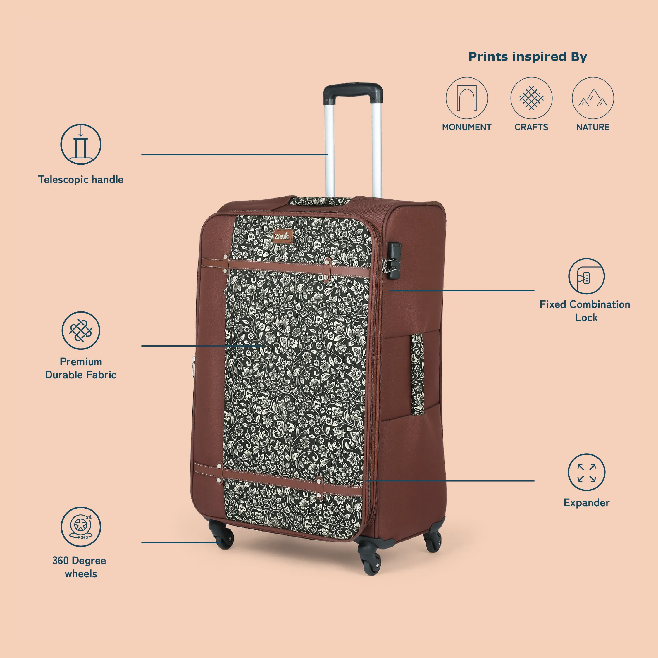 FloMotif Saira Trolley Bag