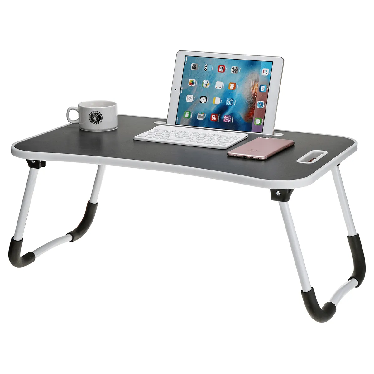 Foldable Laptop Lap Tray Folding Desk Computer Table Sofa Notebook Breakfast Bed