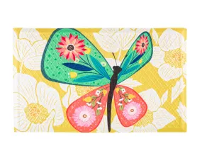 Folk Butterfly Embossed Floor Mat