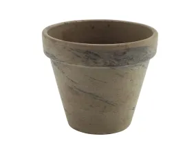 Genware BLT10BAS Terracotta Pot Basalt 11.2 x 9.7cm - Pack of 6