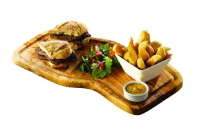 Genware OWSB Olive Wood Serving Board W/ Groove 40 x 21cm /-