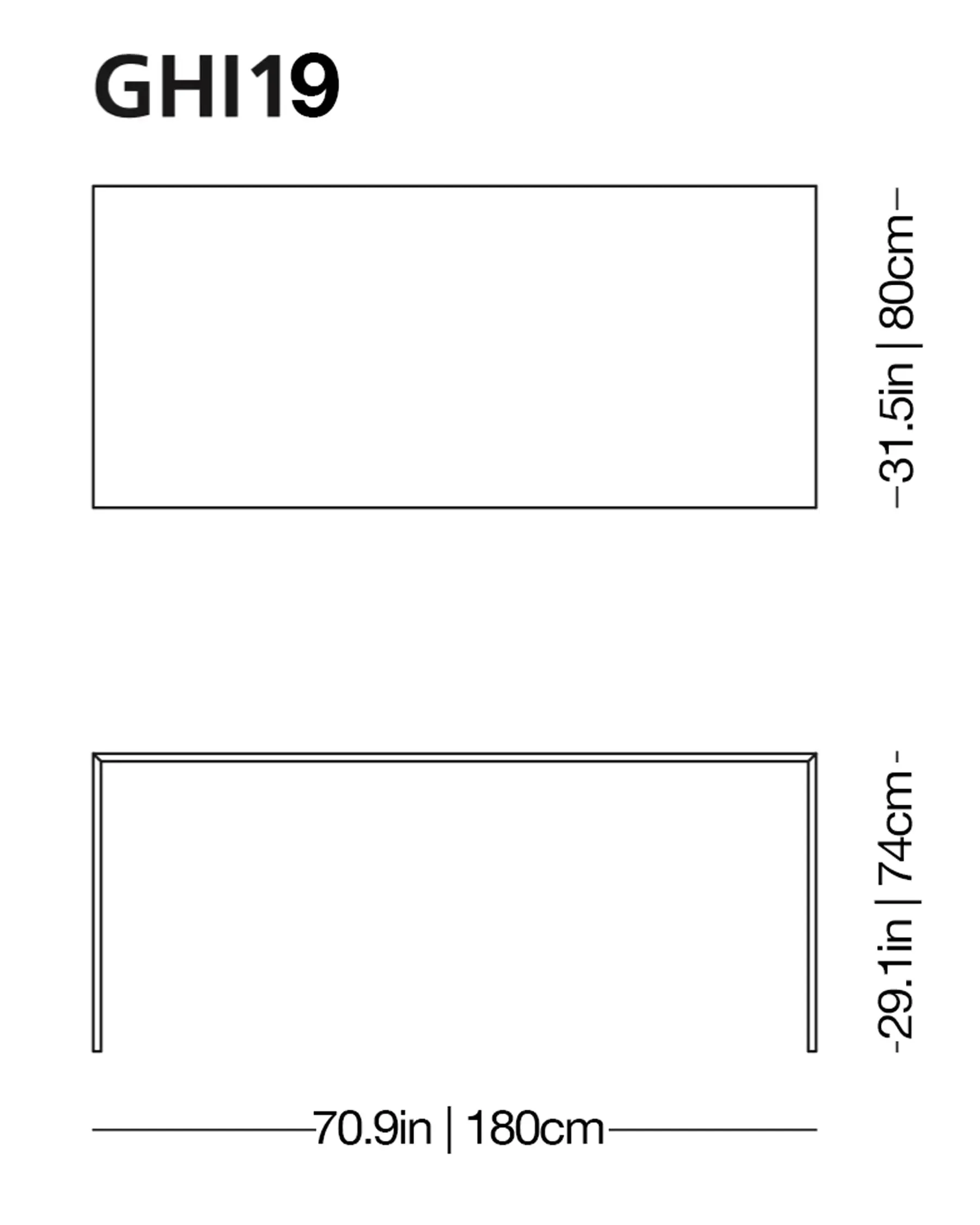 Ghiacciolo Ponte Glass Table