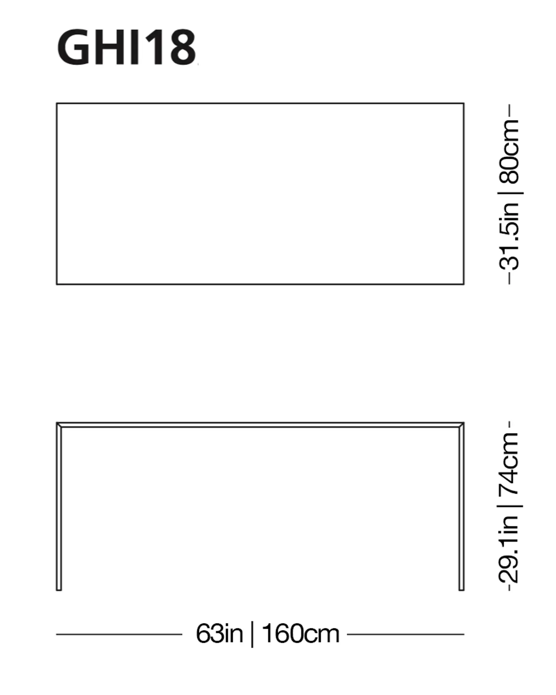 Ghiacciolo Ponte Glass Table