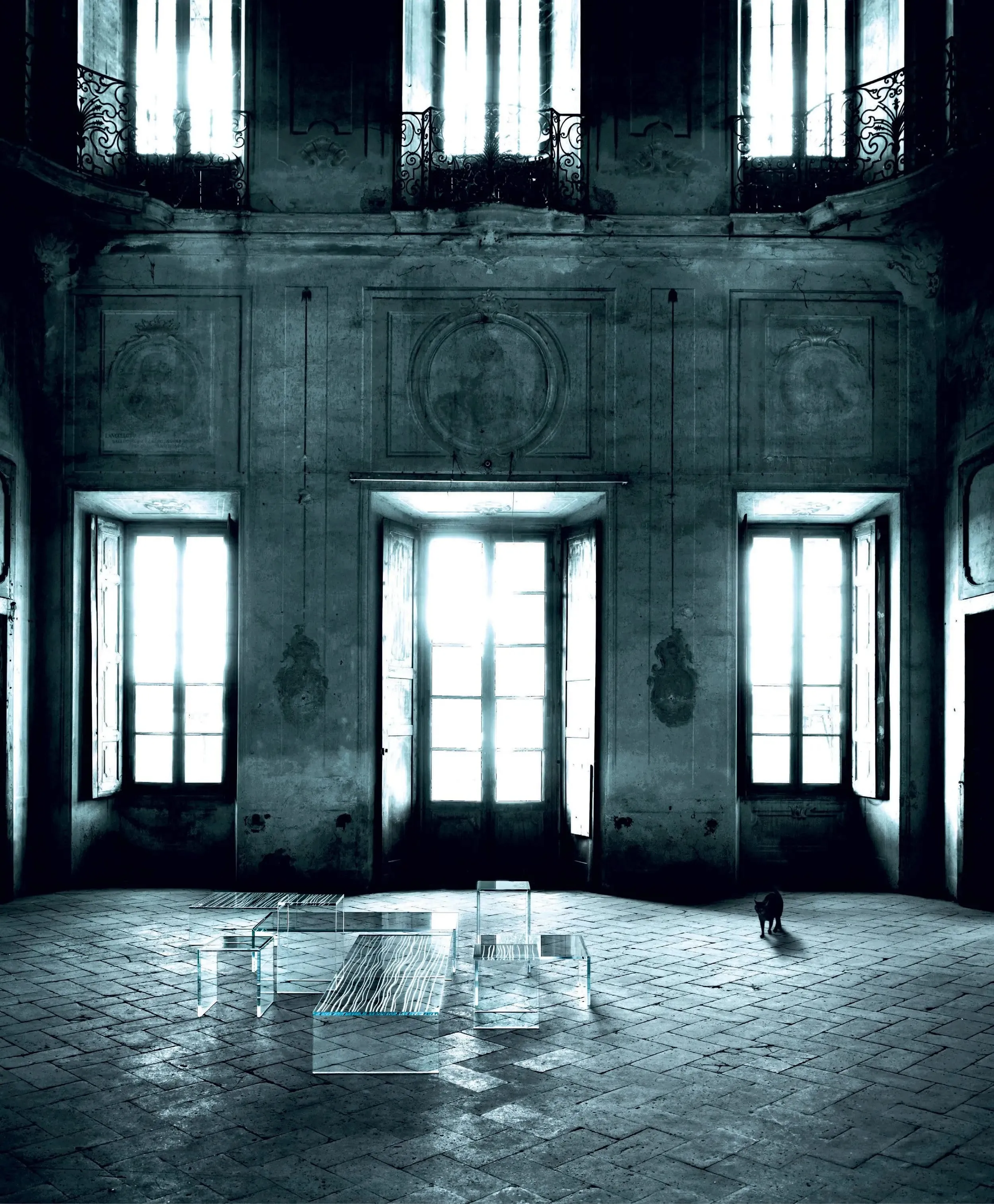 Ghiacciolo Ponte Glass Table