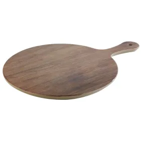 GN560 APS Oak Effect Round Handled Pizza Paddle Board 300mm