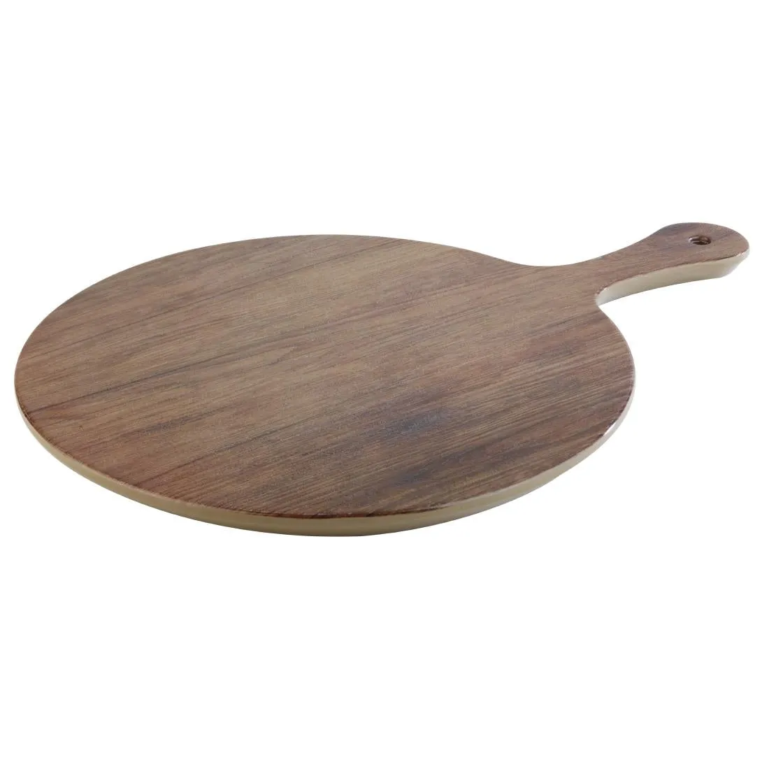 GN560 APS Oak Effect Round Handled Pizza Paddle Board 300mm