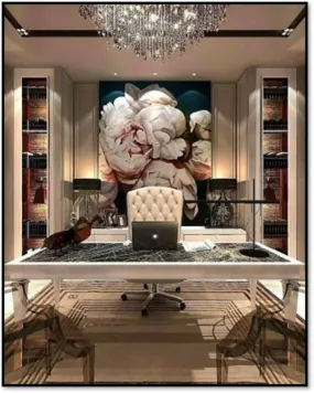 Hames White Director Table | Contemporary director table set