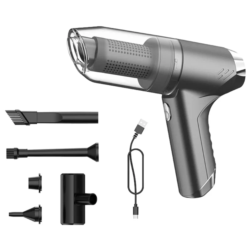 Handheld USB-charged Car Vacuum Cleaner| Powerful Blowing and Suction