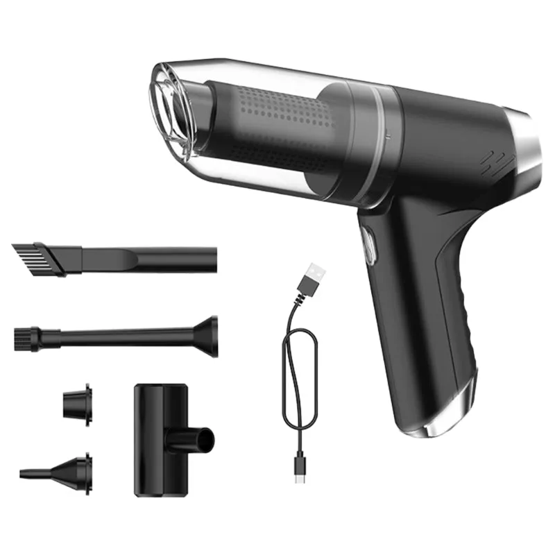 Handheld USB-charged Car Vacuum Cleaner| Powerful Blowing and Suction