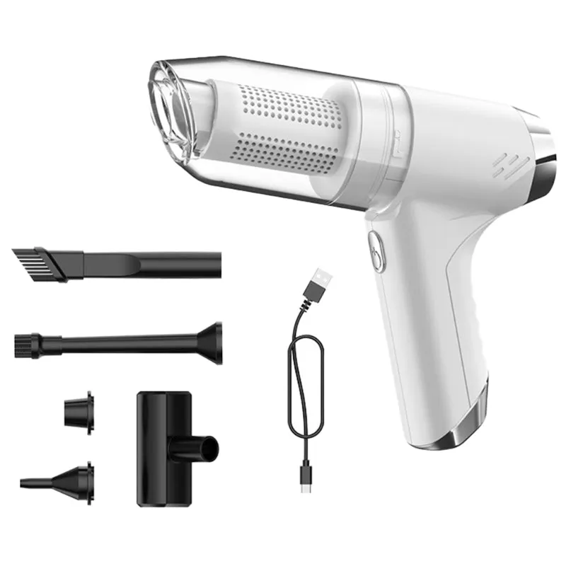 Handheld USB-charged Car Vacuum Cleaner| Powerful Blowing and Suction