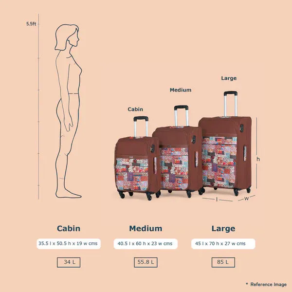 Jaisalmer Dunes Avasa Trolley Bag Combo