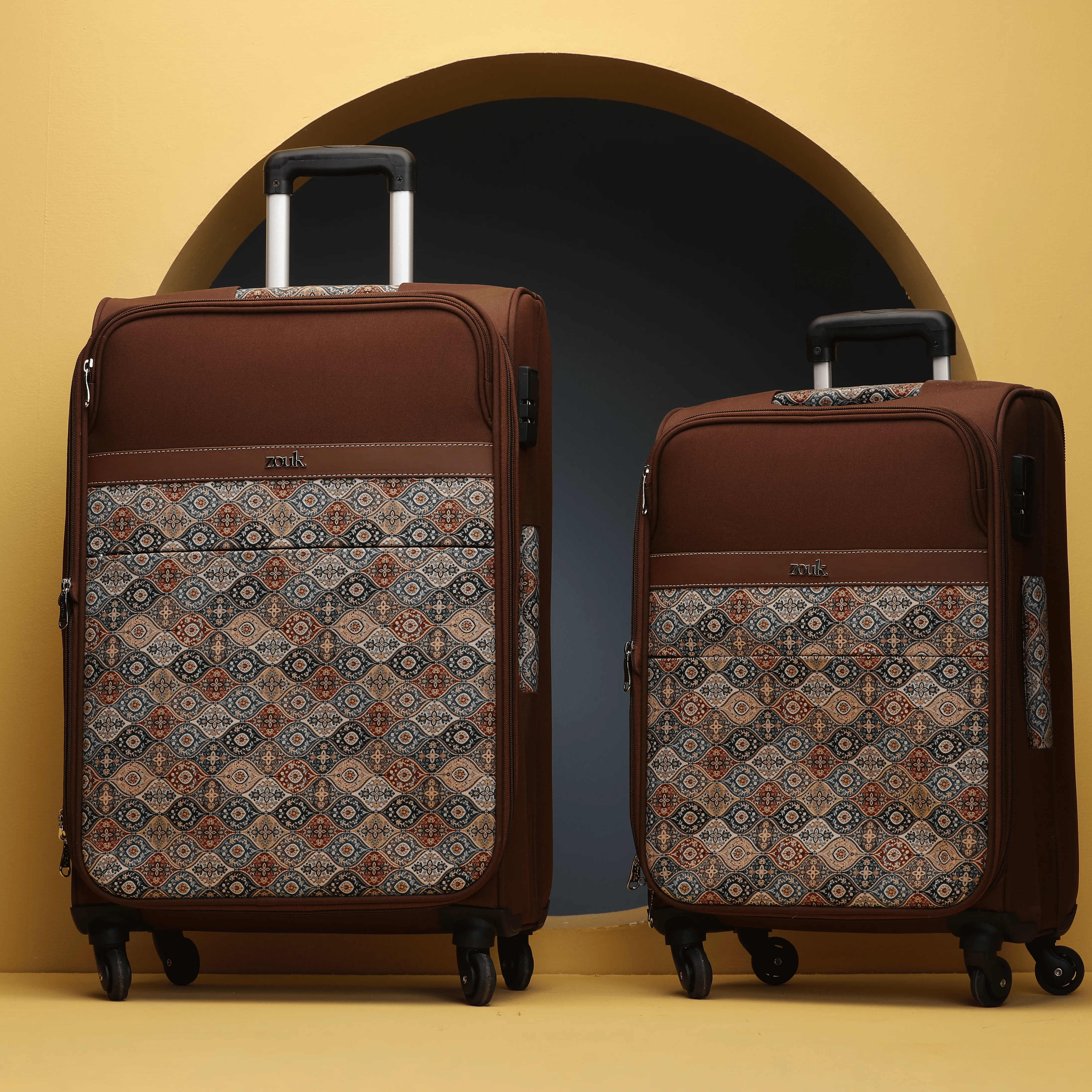 Jammu Kaleen Avasa Trolley Bag Combo (Cabin & Medium)