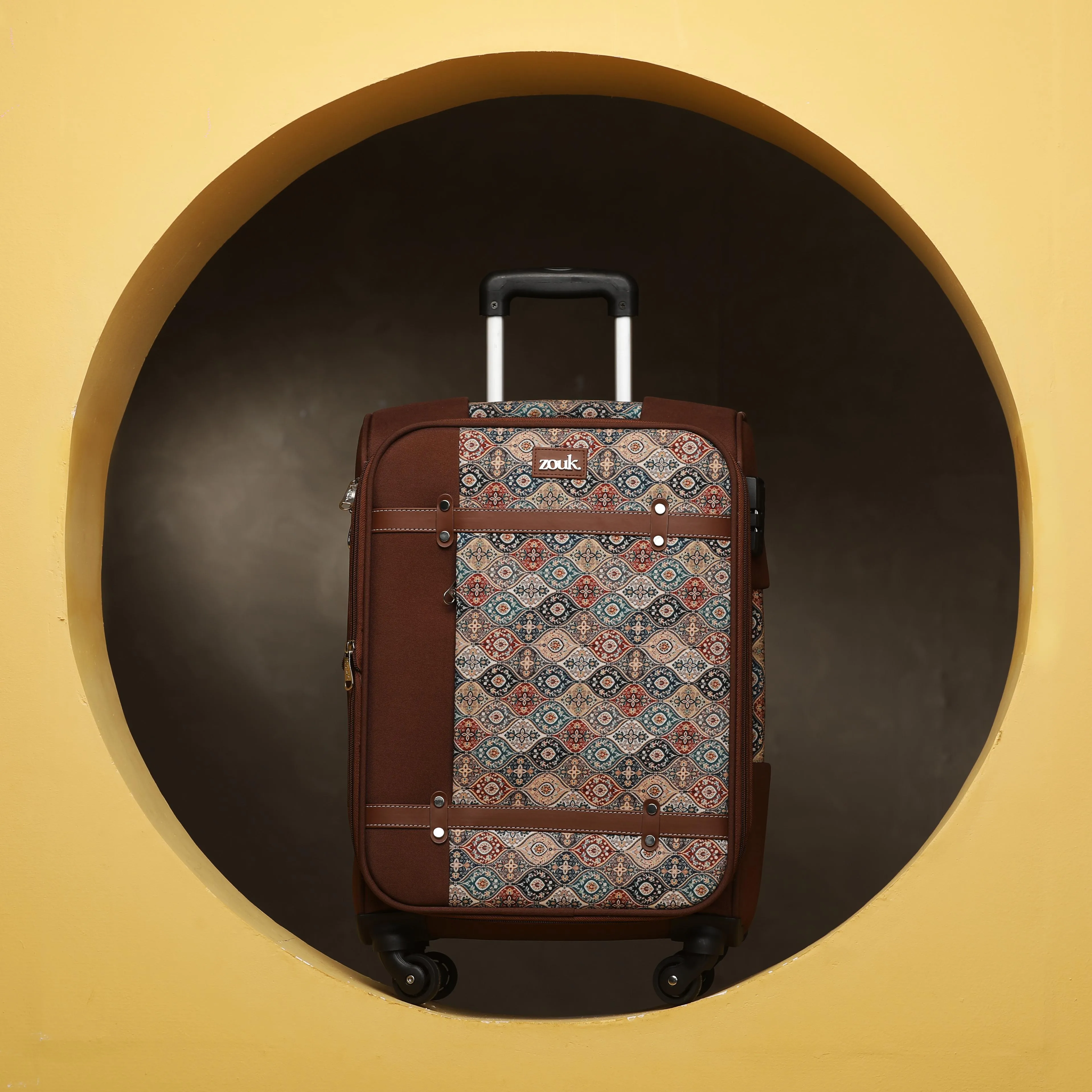 Jammu Kaleen Saira Trolley Bag (Cabin)