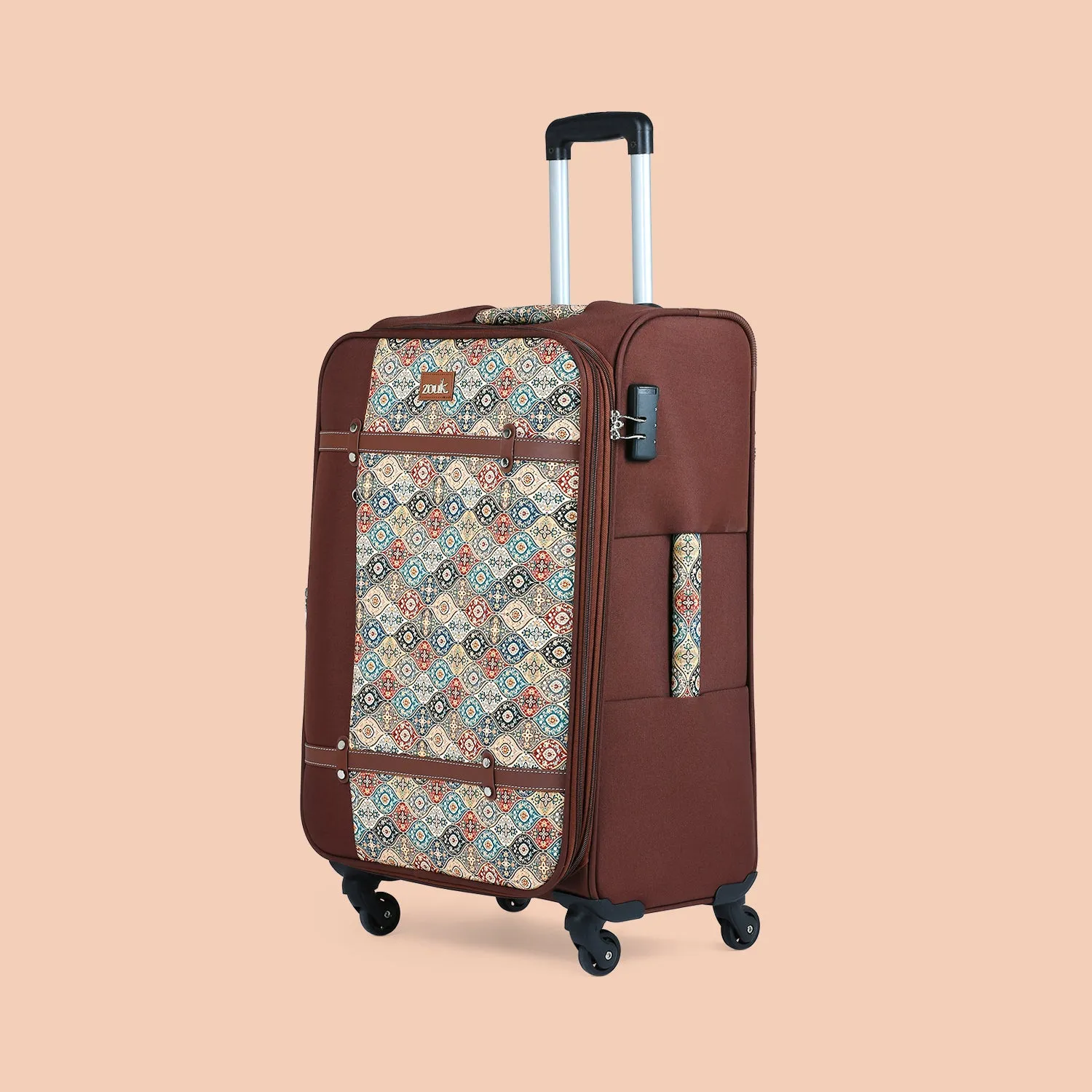 Jammu Kaleen Saira Trolley Bag Combo