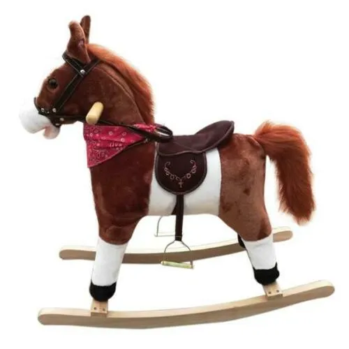 Kids Ride on Horse Rocking Horse Toy Rocker Seat Ride On Swing N Sway Toddlers Kids Ride On Rollers