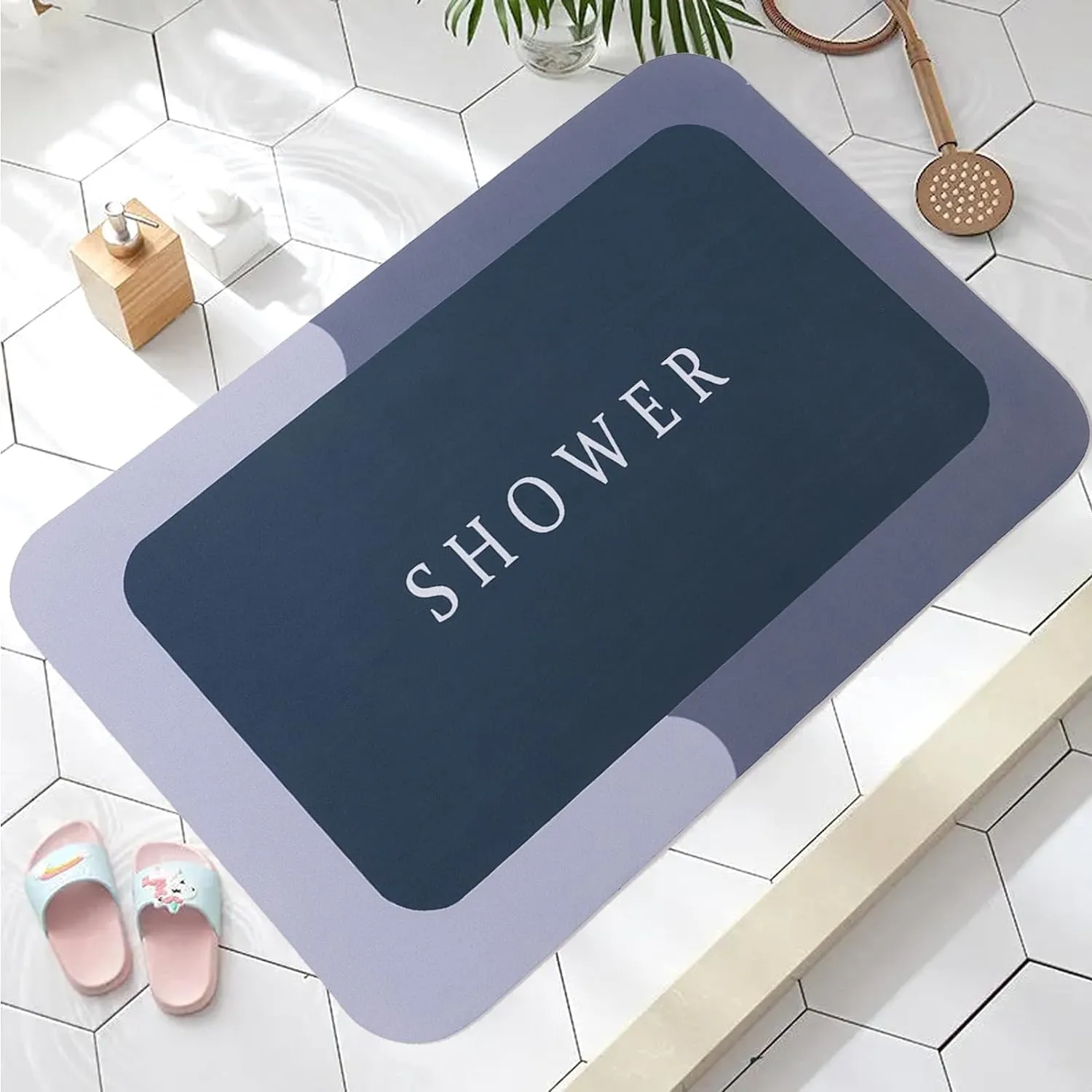 Kuber Industries PVC Kitchen Floor Mat|Anti-Skid Backing|Mats for Kitchen Floor |Easily Washable|Idol for Home, Kitchen Entrance| CF-220807 |Pack of 3| Gray