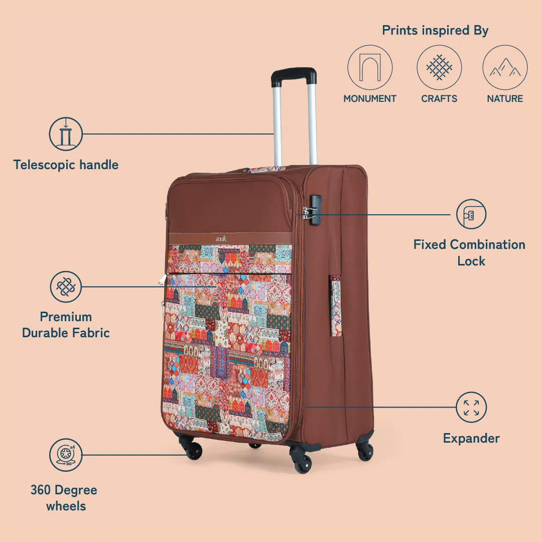 Kutch Gamthi Avasa Trolley Bag Combo (Cabin & Large)
