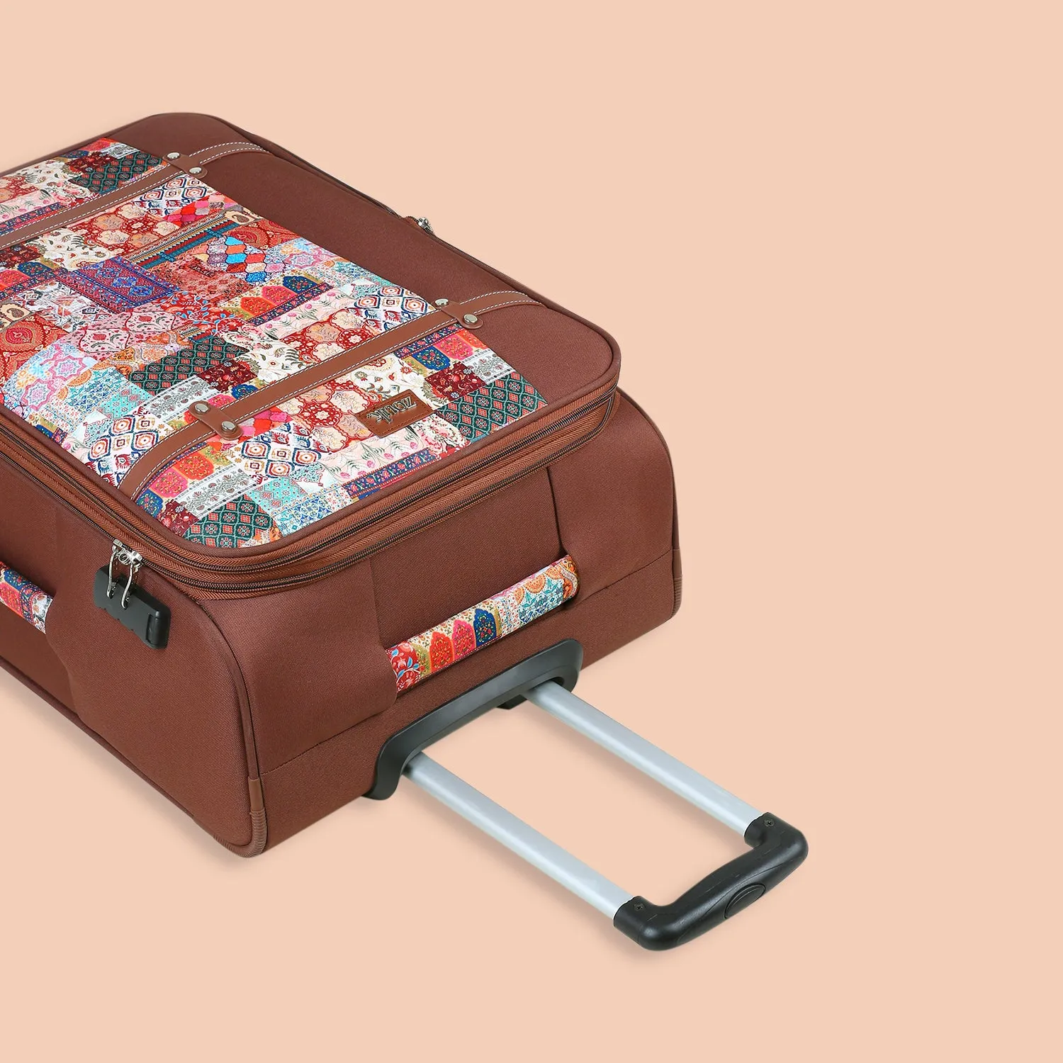 Kutch Gamthi Saira Trolley Bag Combo (Cabin & Large)