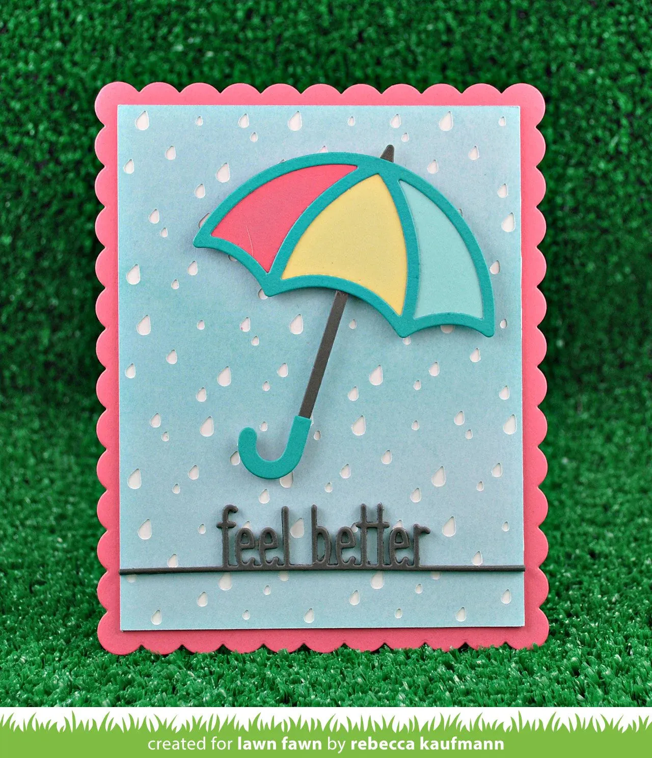 Lawn Fawn - stitched umbrella -lawn cuts