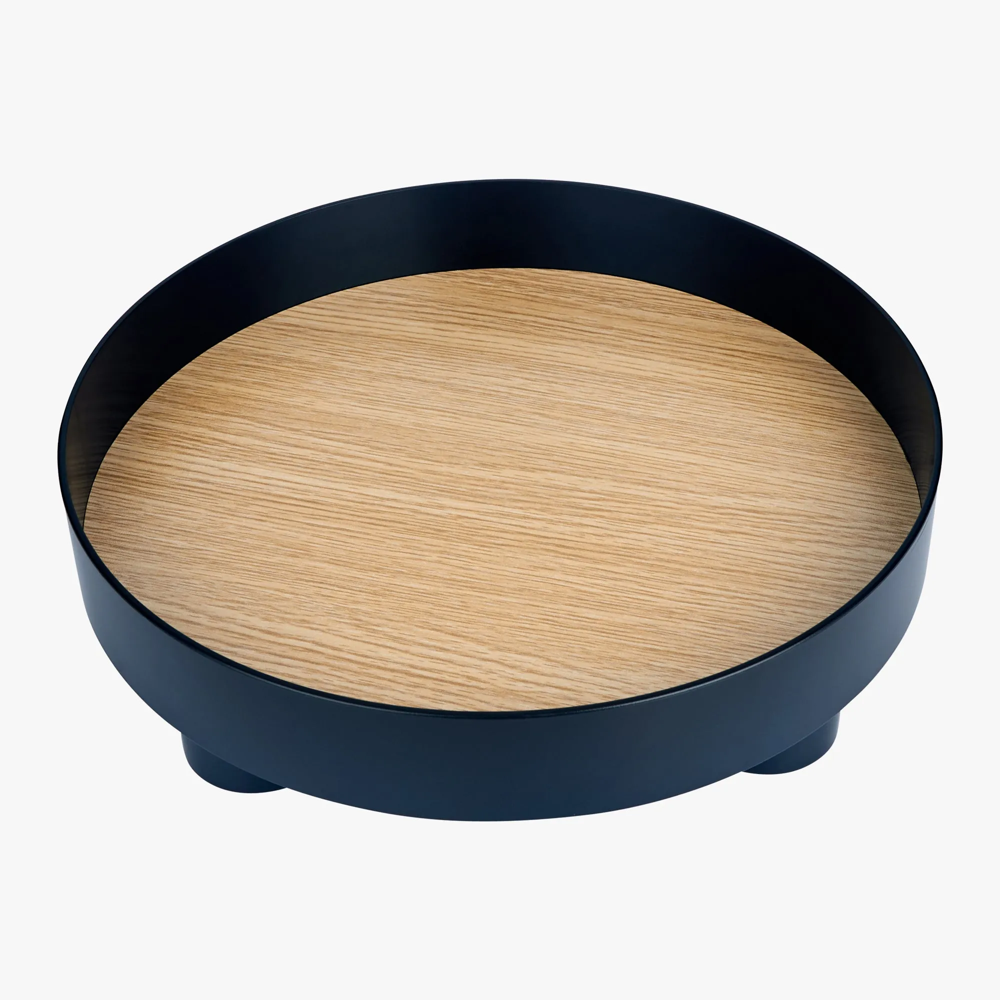 LAYER Round Decorative Tray (ABS, Black)
