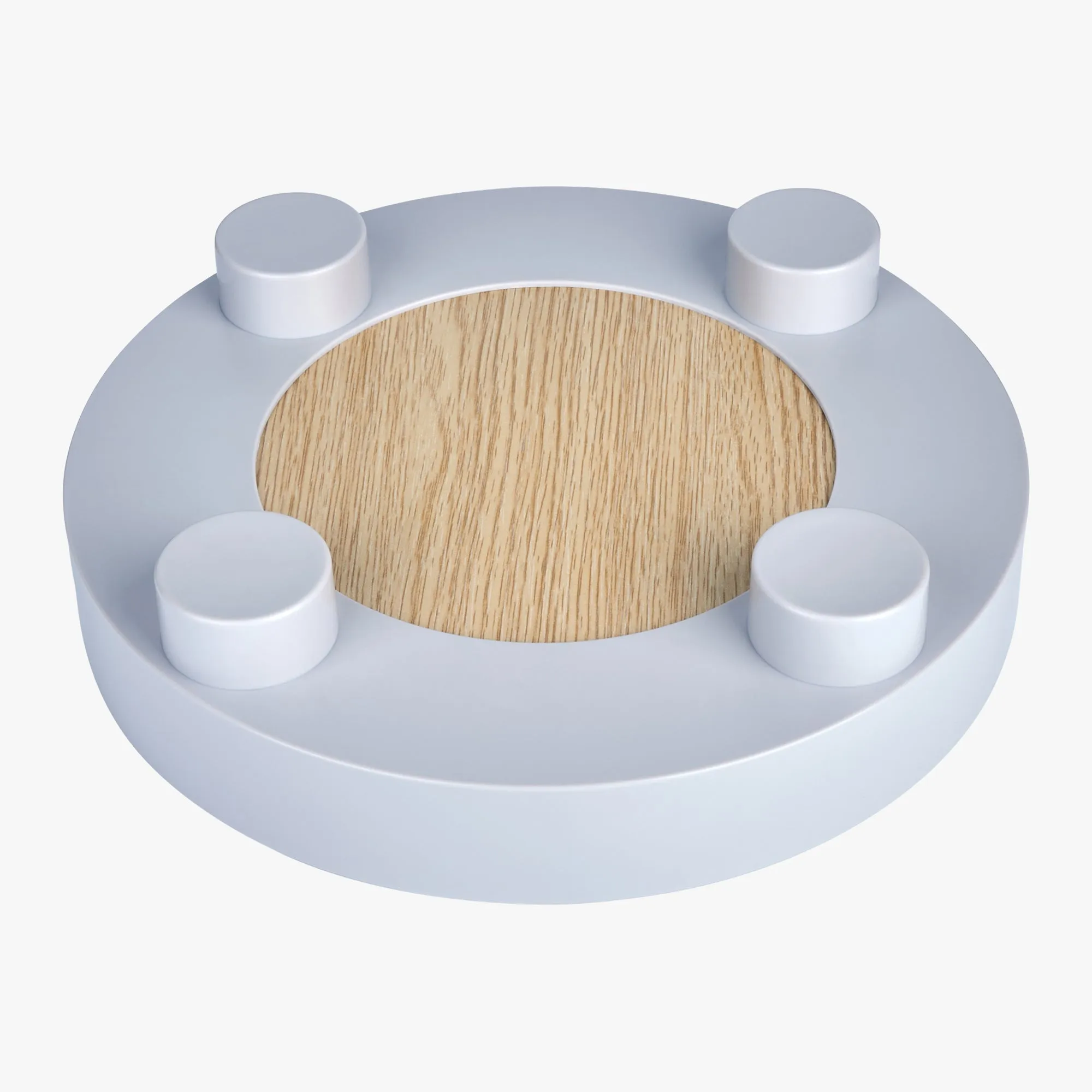 LAYER Round Decorative Tray (ABS, Grey)