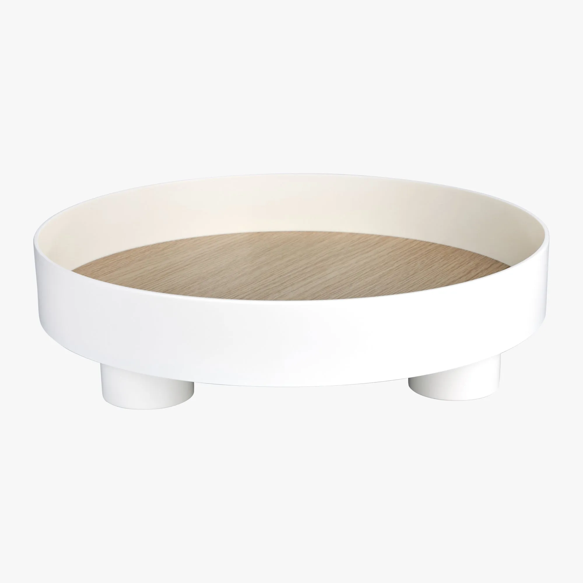 LAYER Round Decorative Tray (ABS, White)