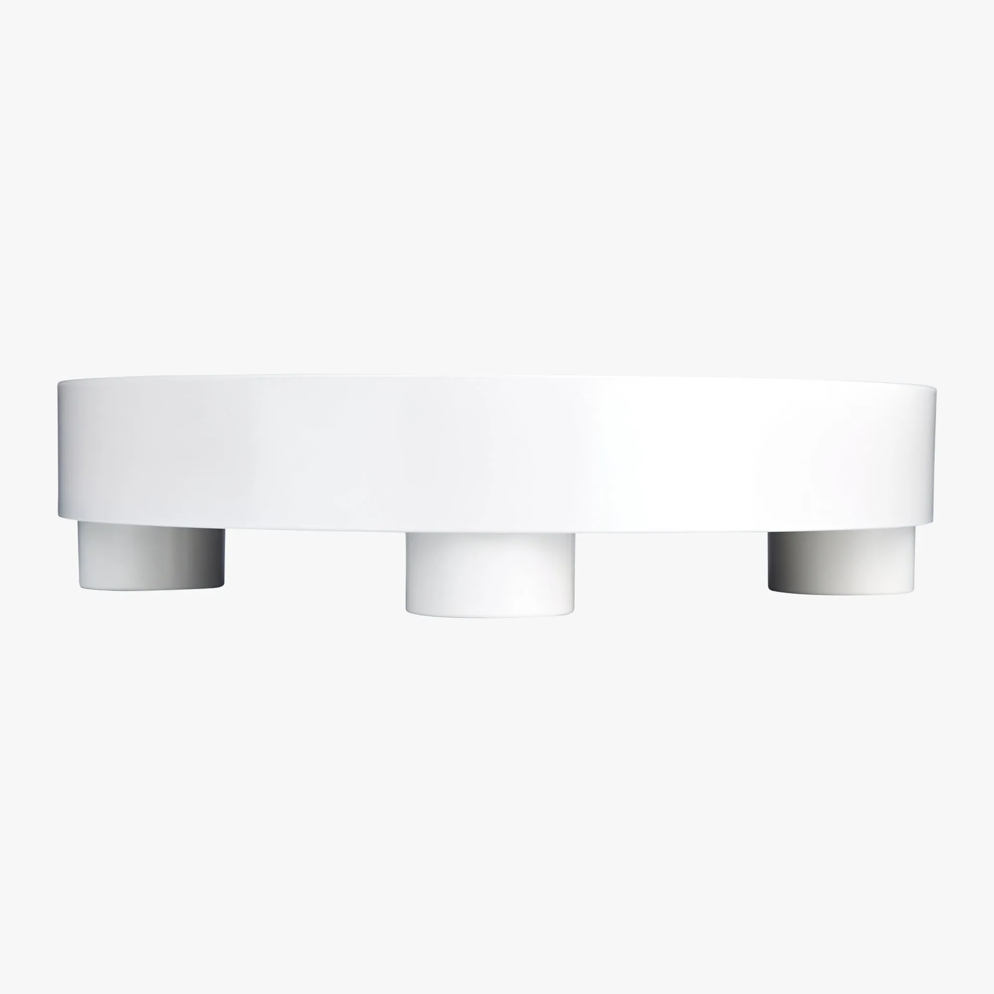 LAYER Round Decorative Tray (ABS, White)