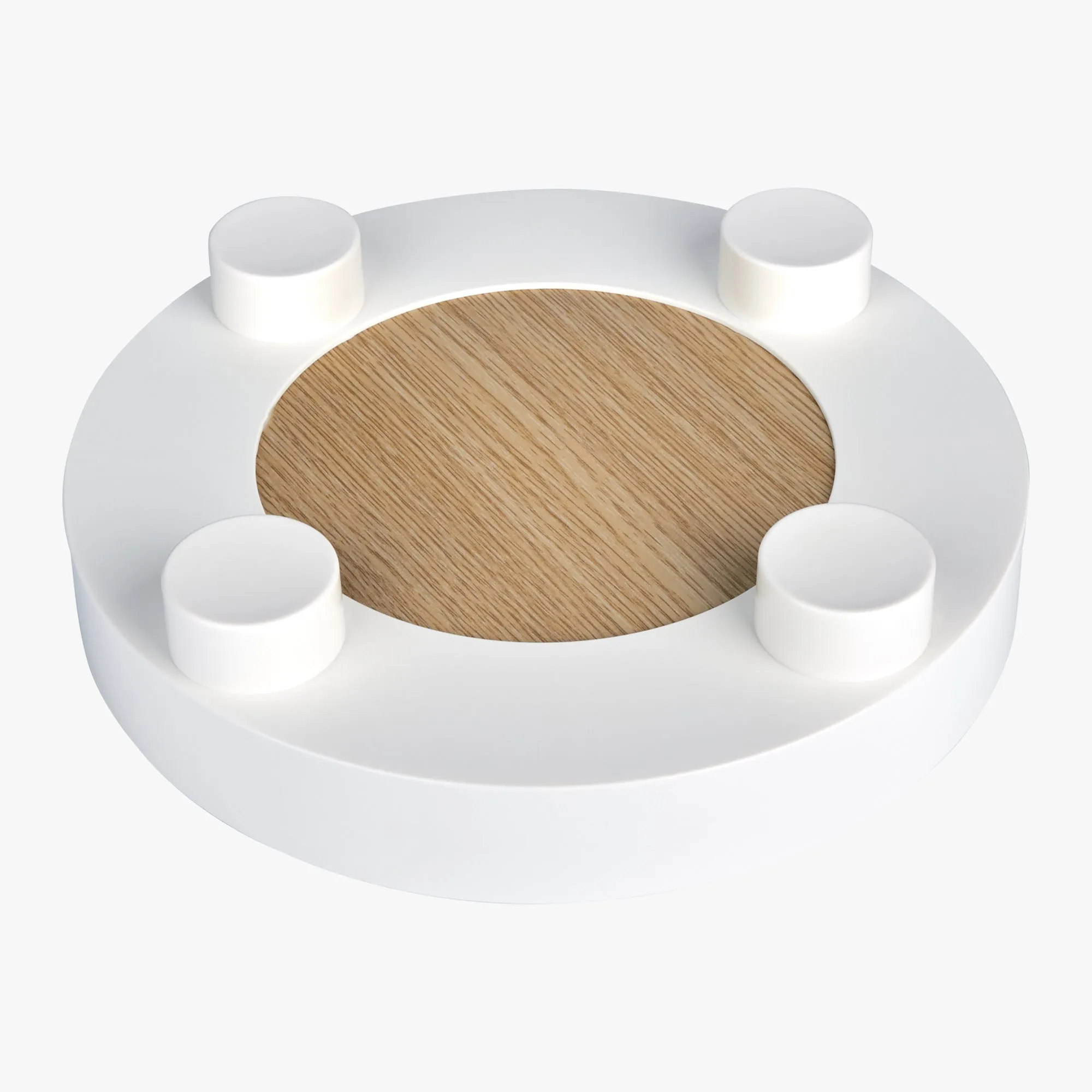 LAYER Round Decorative Tray (ABS, White)