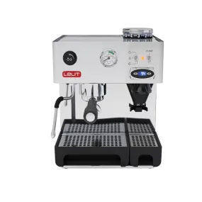 Lelit Anita Italian Coffee Machine with InBuilt Grinder, Single Boiler, PID Control, Manometer for Pressure, Multi-Directional Steam Wand and Upto 15 Bar Pressure