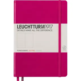 Leuchtturm1917 Medium A5 Dotted Hardcover Notebook (Berry) - 249 Numbered Pages