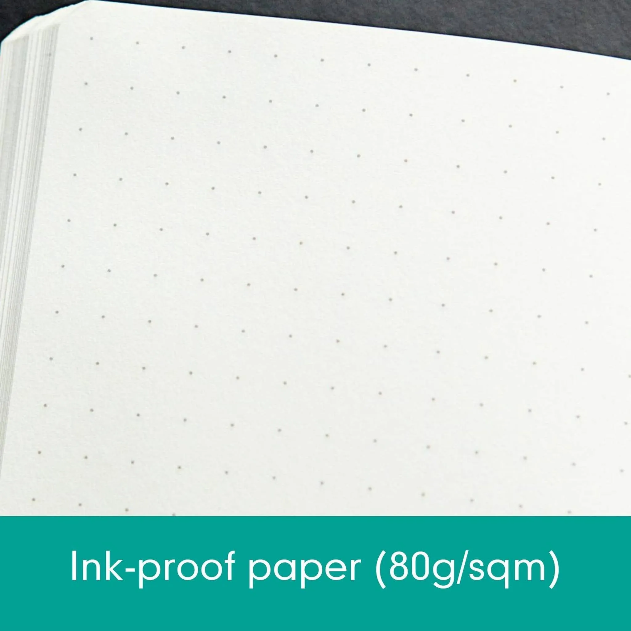 Leuchtturm1917 Medium A5 Dotted Hardcover Notebook (Emerald) - 249 Numbered Pages