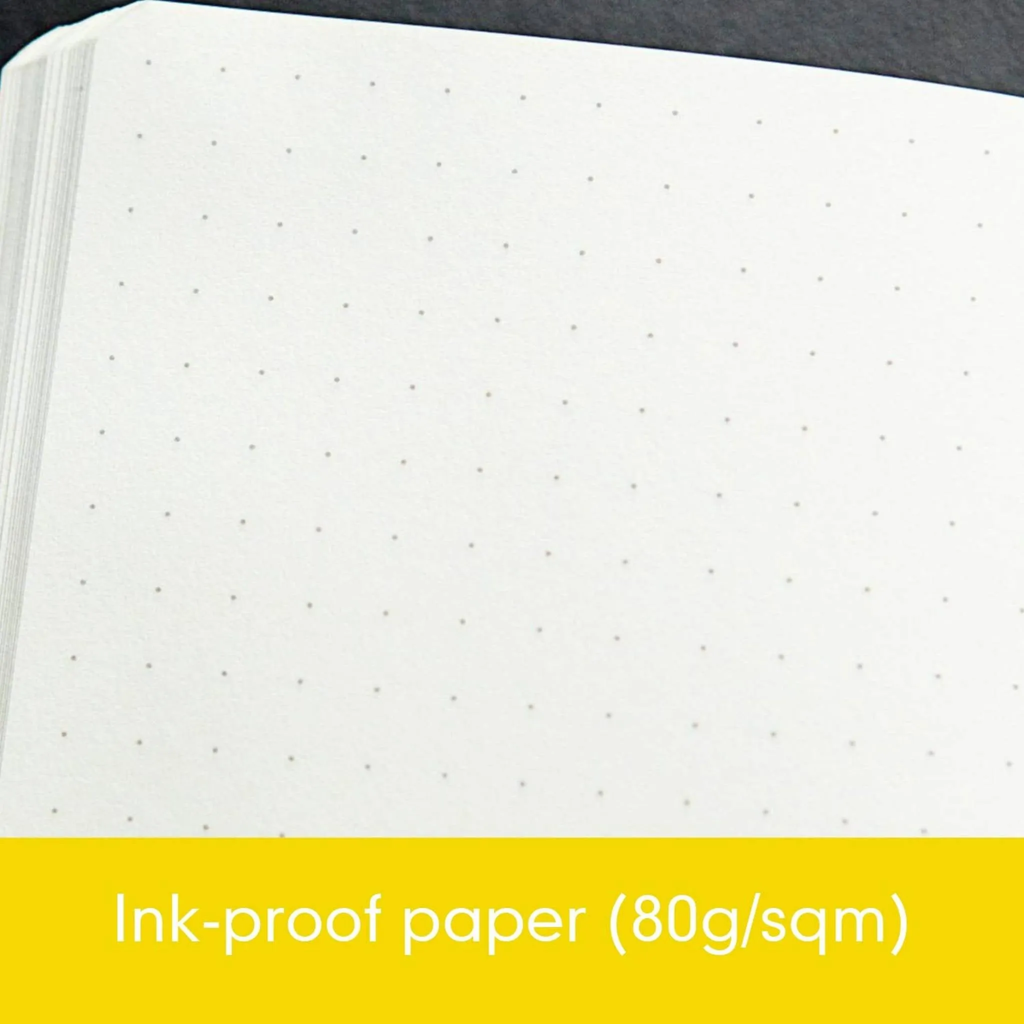 Leuchtturm1917 Medium A5 Dotted Hardcover Notebook (Lemon) - 249 Numbered Pages