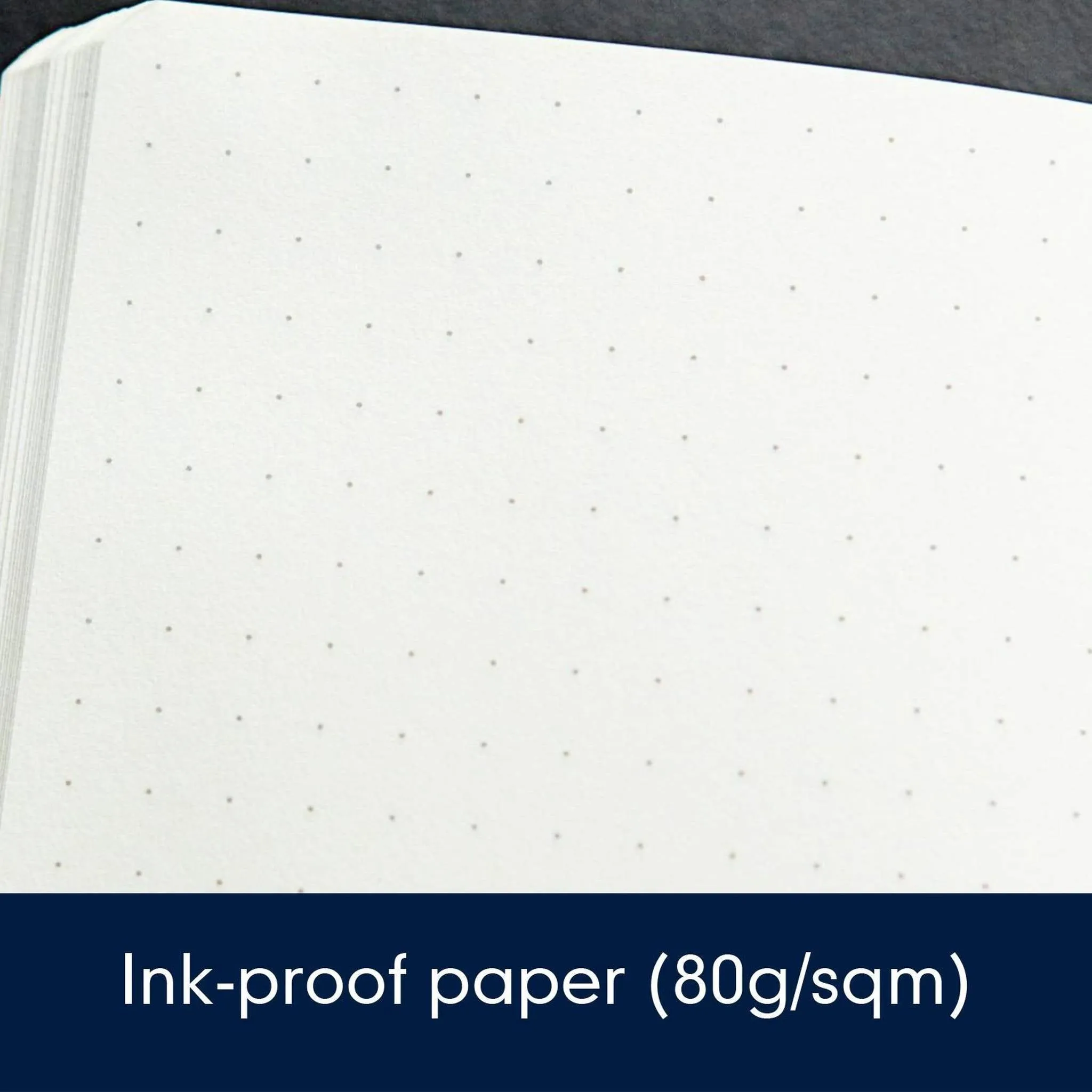 Leuchtturm1917 Medium A5 Dotted Hardcover Notebook (Navy) - 249 Numbered Pages