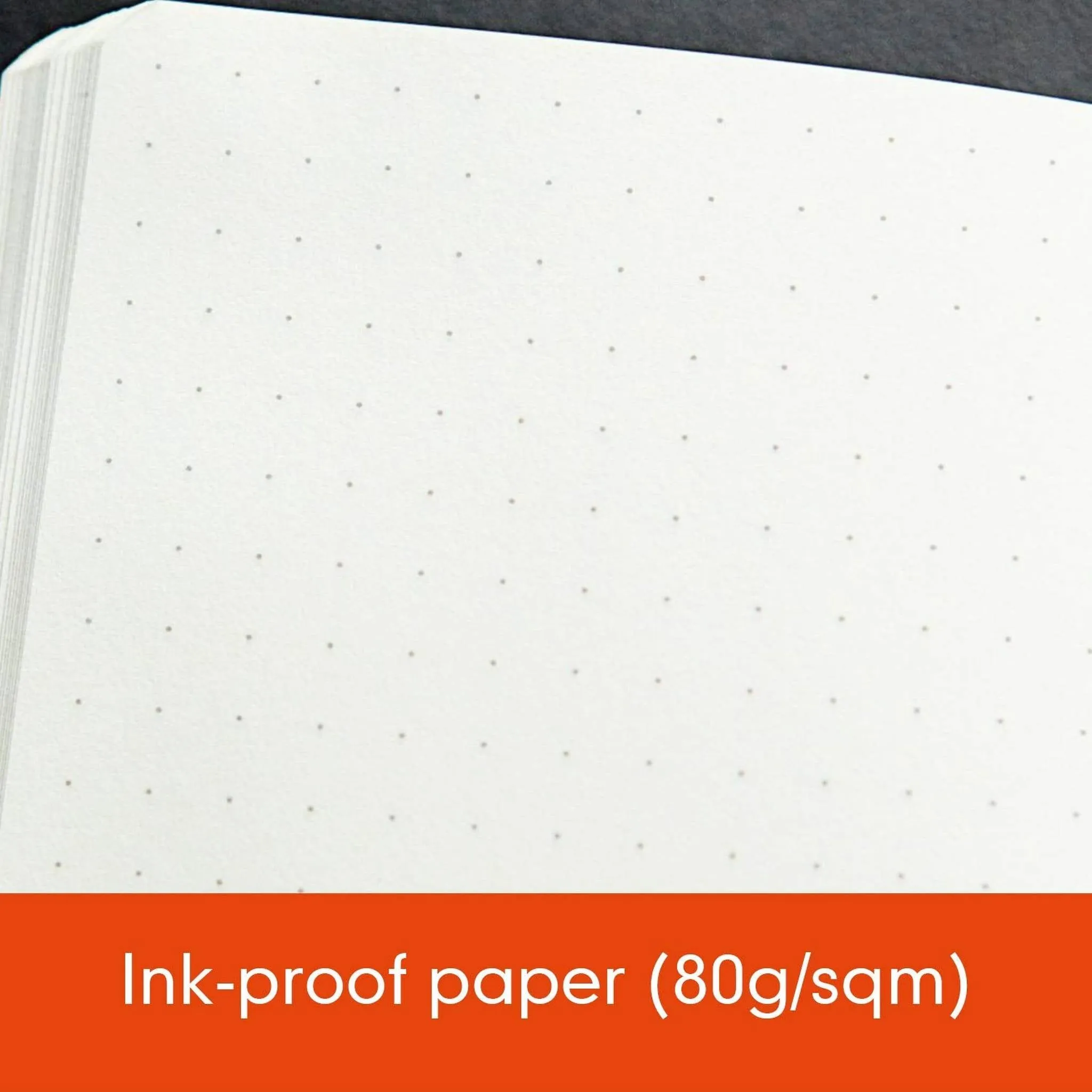 Leuchtturm1917 Medium A5 Dotted Hardcover Notebook (Orange) - 249 Numbered Pages