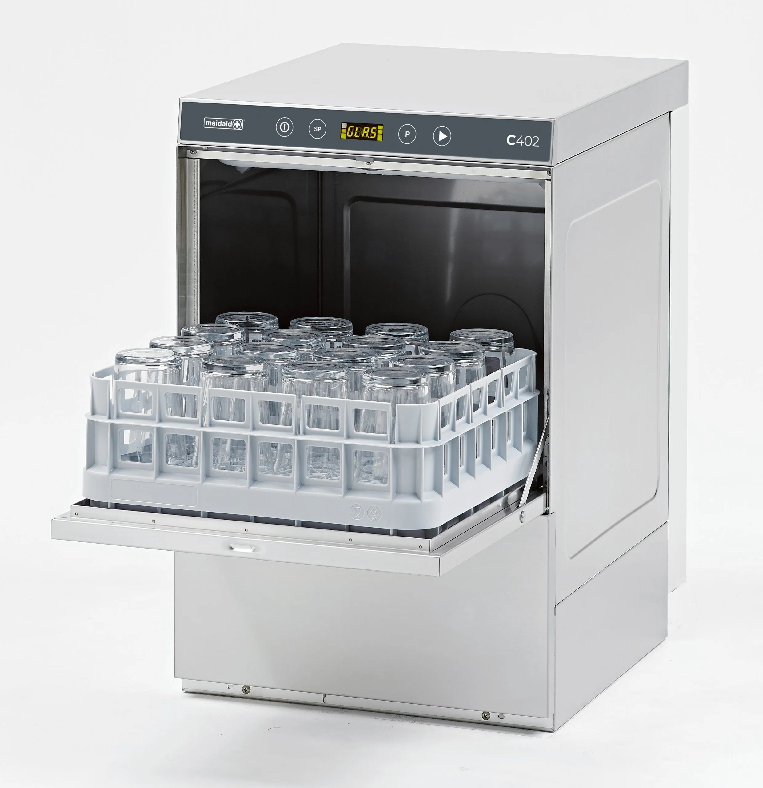 Maidaid C402/C402D Glasswasher 400mm basket 13amp