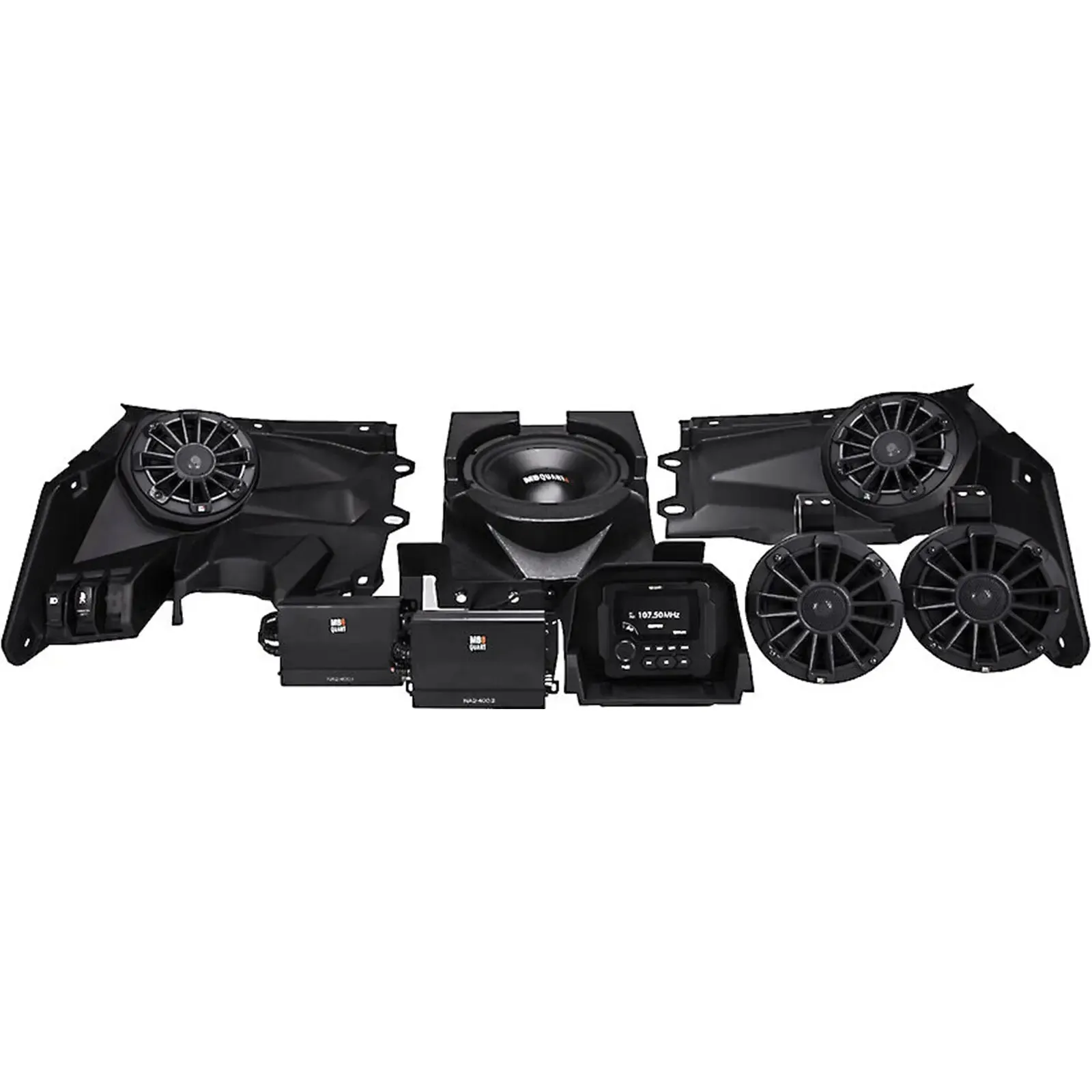 MB Quart MBQX-STG5-1 Stage 5 Tuned Audio System 800W for 2017-2020 Can-Am Maverick X3