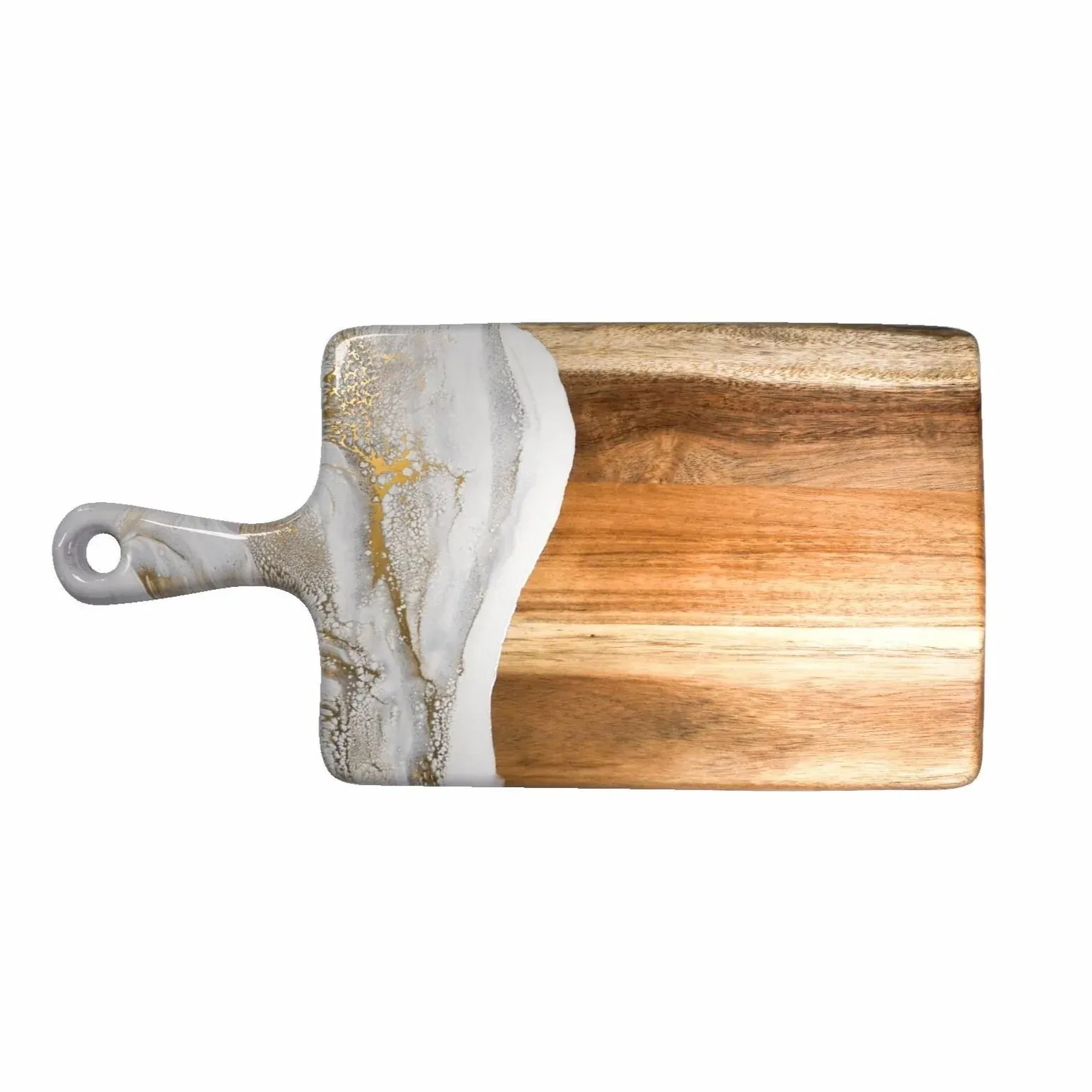 Medium Acacia Cheese Boards - Gold Quartz