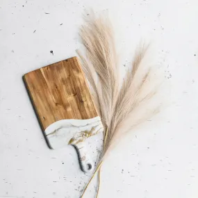 Medium Acacia Cheese Boards - Gold Quartz