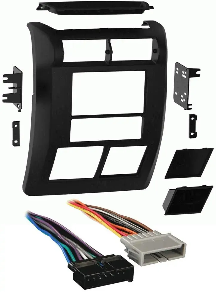 Metra 95-6549 2-DIN Dash Kit For Select 97-02 Jeep Wrangler w/ Harness Combo