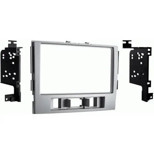 Metra 95-7361S Silver Double DIN Dash Kit for 2010-12 Hyundai Santa Fe
