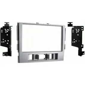 Metra 95-7361S Silver Double DIN Dash Kit for 2010-12 Hyundai Santa Fe