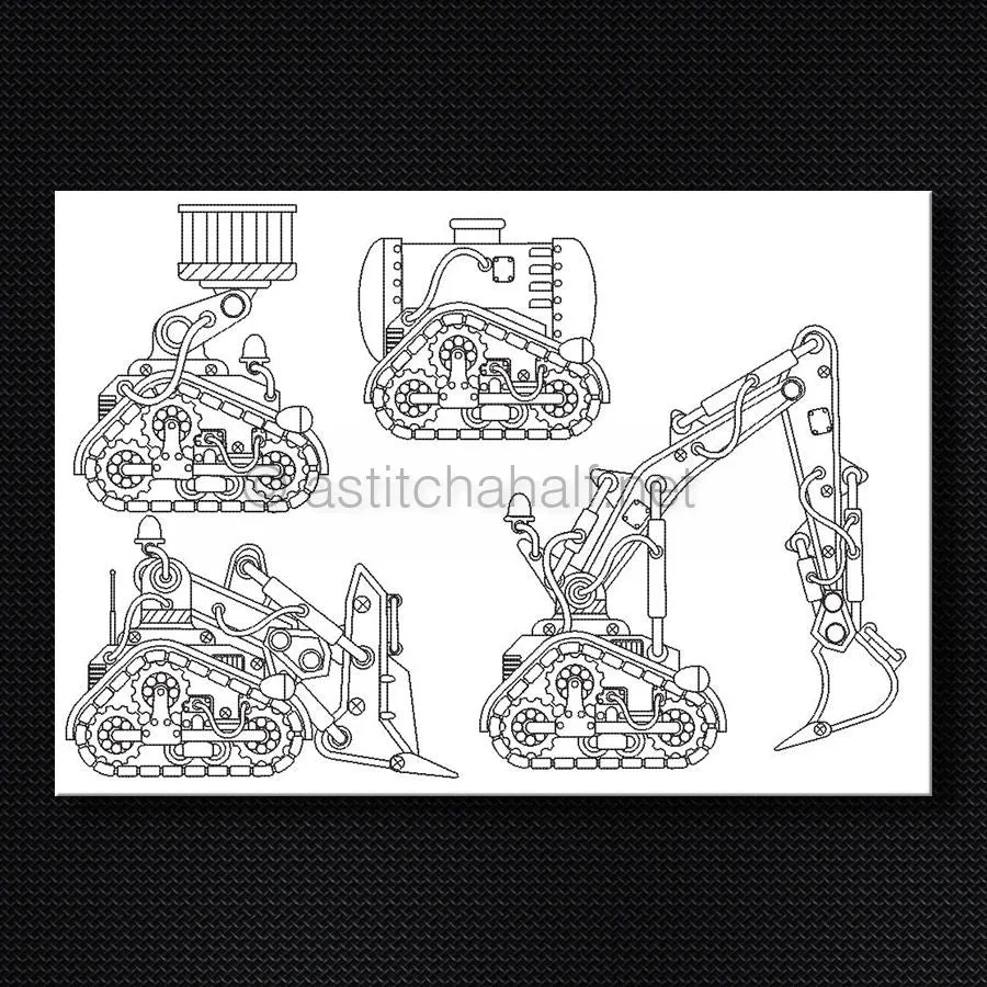 Mighty Machines in Stitches Combo